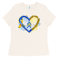 Bone world down syndrome day heart Ladies Tee - Artiststas