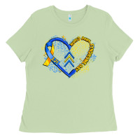 Matcha world down syndrome day heart Ladies Tee - Artiststas