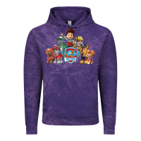 Cloud Purple Paw GIFT Patrol  11 Vintage Hoodie - lanVoArt