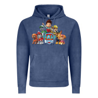 Vintage Denim Paw GIFT Patrol  11 Vintage Hoodie - lanVoArt