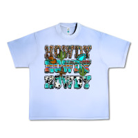 Grape Ice Western Howdy Howdy Howdy Urban Heavy Tee - HowdyJamesFarm