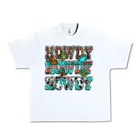 White Western Howdy Howdy Howdy Urban Heavy Tee - HowdyJamesFarm