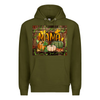 Army Green mama pumpkin tumbler Premium Hoodie - BundleAndBundleShop