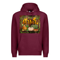 Burgundy mama pumpkin tumbler Premium Hoodie - BundleAndBundleShop