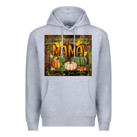 Heather Grey mama pumpkin tumbler Premium Hoodie - BundleAndBundleShop