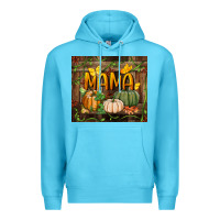 Ocean Blue mama pumpkin tumbler Premium Hoodie - BundleAndBundleShop