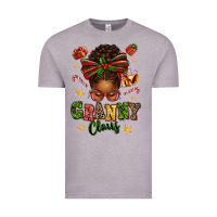 Vintage Zinc granny claus afro messy bun Vintage Tee - texasbilliewilder