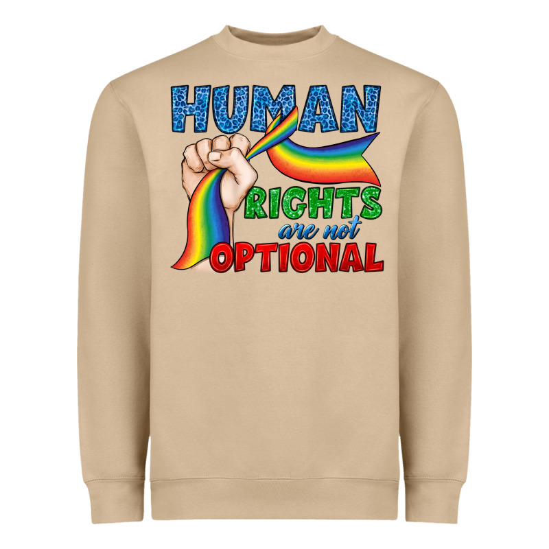 Human Rights Are Not Optional Heavyweight Sweatshirt by BundleAndBundleShop | Teevron