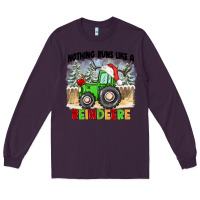 Plum nothing runs like a reindeere Long Sleeve Tee - CowGirlArtShop
