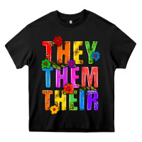 Black They Them Their Pride LGBTQ Heavy Core Tee - BundleAndBundleShop