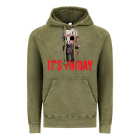 Vintage Olive Funny Friday 13th Funny Halloween Horror Vintage Hoodie - lanVoArt