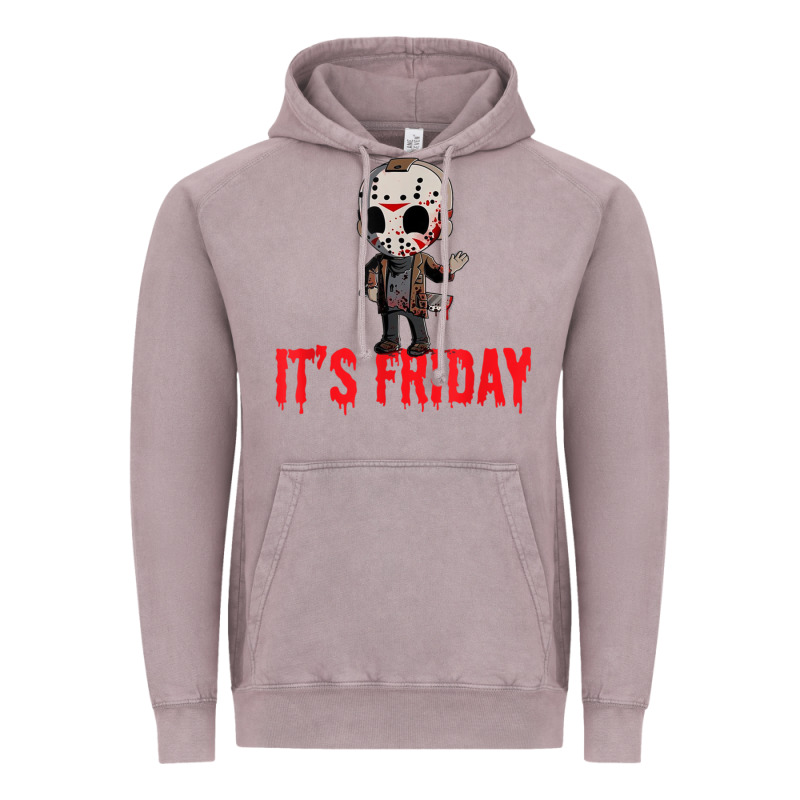 Funny Friday 13th Funny Halloween Horror Vintage Hoodie by lanVoArt | Teevron