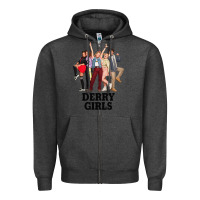 Charcoal Heather Lover Gifts Derry Girls Gift For Movie Fans Zipper Hoodie - lanVoArt