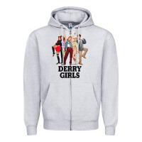 Heather Grey Lover Gifts Derry Girls Gift For Movie Fans Zipper Hoodie - lanVoArt