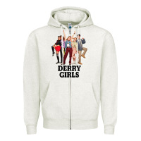 Oatmeal Heather Lover Gifts Derry Girls Gift For Movie Fans Zipper Hoodie - lanVoArt