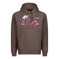 Coffee valentines day nurse love Premium Hoodie - RanaPortraitStore