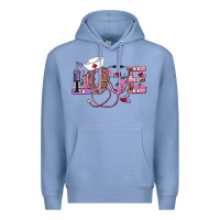 Colony Blue valentines day nurse love Premium Hoodie - RanaPortraitStore