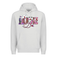 Dove Grey valentines day nurse love Premium Hoodie - RanaPortraitStore