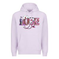 Lilac valentines day nurse love Premium Hoodie - RanaPortraitStore