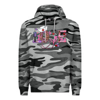 Slate Camo valentines day nurse love Premium Hoodie - RanaPortraitStore