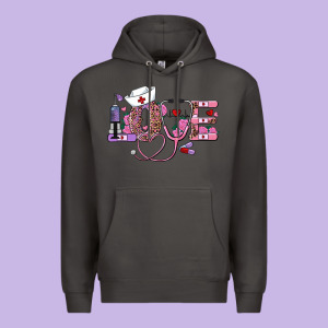 Valentines Day Nurse Love Premium Hoodie Designed By Ranaportraitstore