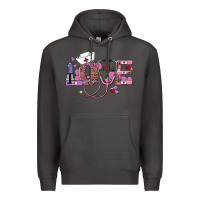 Smoke valentines day nurse love Premium Hoodie - RanaPortraitStore