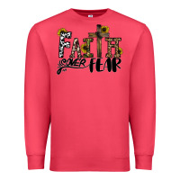 Cardinal faith over fear Premium Sweatshirt - CowhideDigitalArt