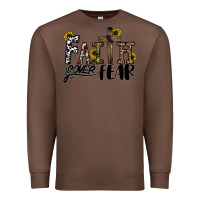 Chestnut faith over fear Premium Sweatshirt - CowhideDigitalArt