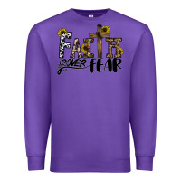 Purple faith over fear Premium Sweatshirt - CowhideDigitalArt