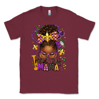 Burgundy mardi gras mama afro messy bun Classic Tee - texasbilliewilder