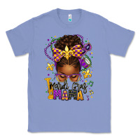 Colony Blue mardi gras mama afro messy bun Classic Tee - texasbilliewilder