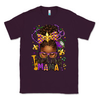 Plum mardi gras mama afro messy bun Classic Tee - texasbilliewilder