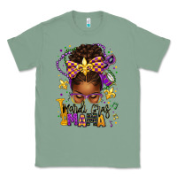Sage mardi gras mama afro messy bun Classic Tee - texasbilliewilder