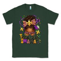 Sports Green mardi gras mama afro messy bun Classic Tee - texasbilliewilder