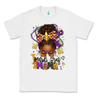 White mardi gras mama afro messy bun Classic Tee - texasbilliewilder
