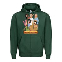 Sports Green bobs family portrait Zipper Hoodie - lanVoArt