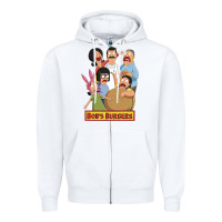 White bobs family portrait Zipper Hoodie - lanVoArt