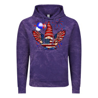 Cloud Purple Gnome with 4th Of July elements Vintage Hoodie - HowdyJamesFarm