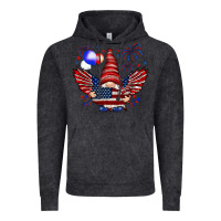 Vintage Black Gnome with 4th Of July elements Vintage Hoodie - HowdyJamesFarm