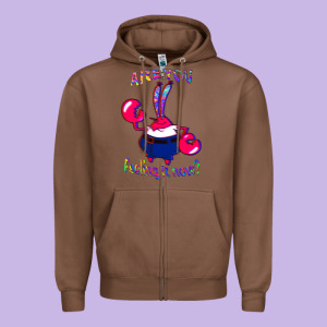 Funny Men Are You Feeling It Now Mr Krabs Gifts For Music Fans 1 Zipper Hoodie Designed By Lanvoart