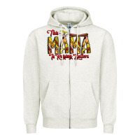 Oatmeal Heather this mama is raising ballers softball and baseball Zipper Hoodie - CowhideDigitalArt