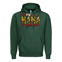 Sports Green this mama is raising ballers softball and baseball Zipper Hoodie - CowhideDigitalArt