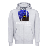 Heather Grey 1886 Crescent Hotel Eureka Springs Arkansas USA Halloween Haunted Bat  Zipper Hoodie - lanVoArt