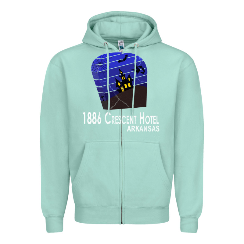 1886 Crescent Hotel Eureka Springs Arkansas Usa Halloween Haunted Bat  Zipper Hoodie by lanVoArt | Teevron