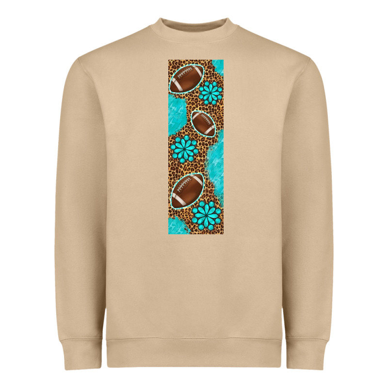 American Football With Leopard Pen Wraps Heavyweight Sweatshirt by BundleAndBundleShop | Teevron