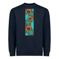 Navy american football with leopard pen wraps Heavyweight Sweatshirt - BundleAndBundleShop