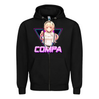 Black hyperdimension neptunia (compa aesthetic) Zipper Hoodie - lanVoArt