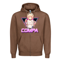 Chestnut hyperdimension neptunia (compa aesthetic) Zipper Hoodie - lanVoArt