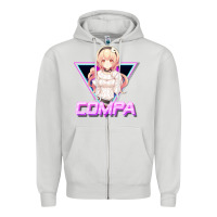 Dove Grey hyperdimension neptunia (compa aesthetic) Zipper Hoodie - lanVoArt