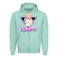 Seafoam hyperdimension neptunia (compa aesthetic) Zipper Hoodie - lanVoArt